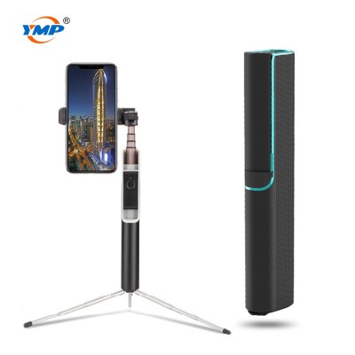 Hot 2019 New Christmas Gift OEM Custom Black 5 Flexible Sticks Vlog Tripod Selfie Stick Bluetooth for Mobile Smartphone