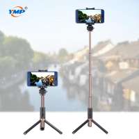 360'' Aluminum Charging Video Table Tripod Selfie Pole Rod with Bluetooth Remote Selfie Stick Monopod for Smart Phone Camera