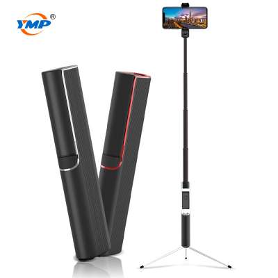 YMP-YX19001 Wireless Tripod Selfie Stick with Bluetooth Remote Control Phone Holder 3 in 1 selfie stick