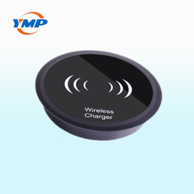 Embedded in Coffee Shop Bar and Office Table Desktop Qi Wireless Charger Furniture Fast Charging Wireless Charger